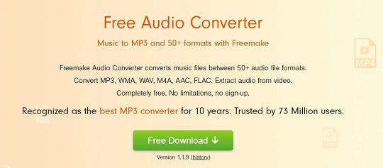 Aplikasi Pengubah Format Audio Freemake Audio Converter